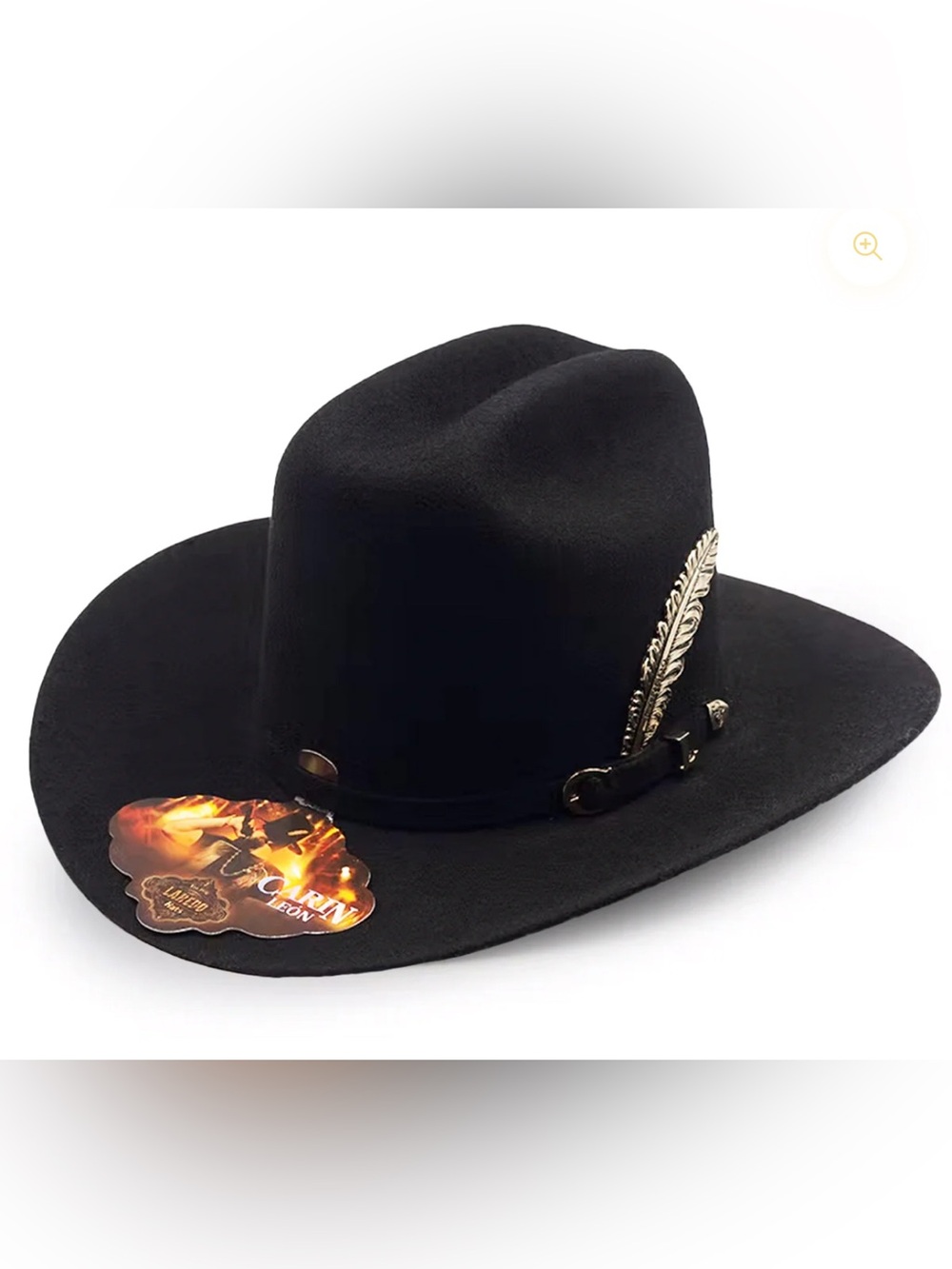 Laredo Carin Leon Tejana Hat, Black/Gold - 7 1/8